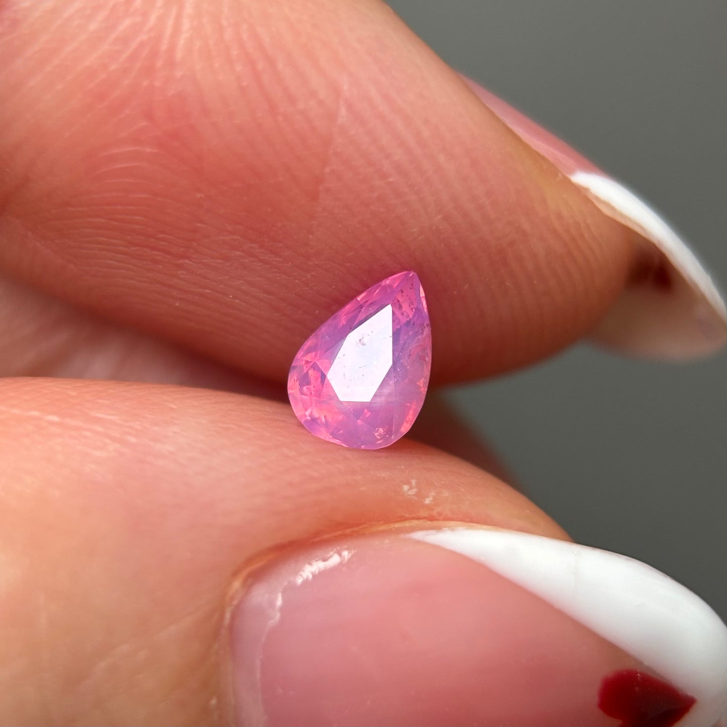 0.55ct Natural Milky Padparadscha Sapphire Vietnam