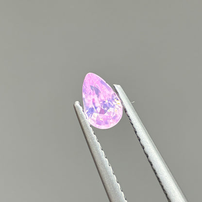 0.35ct Natural Pink Milky Sapphire Vietnam. Pear Shape. No Treatment Milky Sapphire Luc Yen.