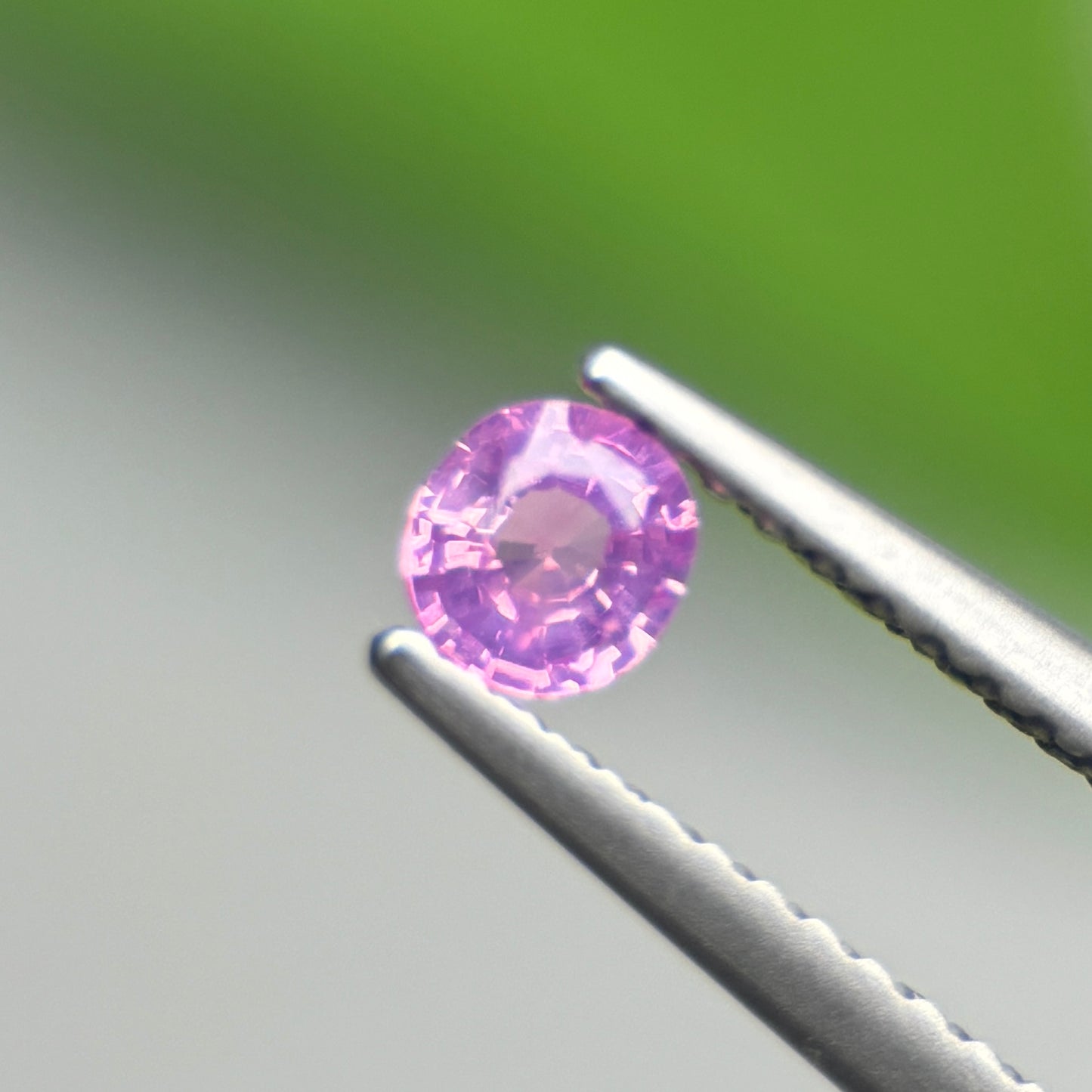 0.26 ct Natural Pinkish Purple Milky Sapphire Vietnam. Cushion Shape.