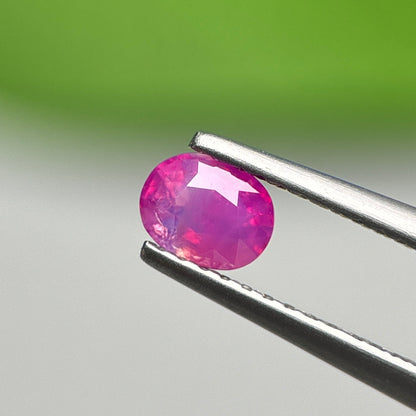 0.49 ct Natural Pink Milky Sapphire Vietnam. Cushion Shape.