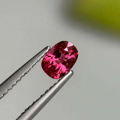 0.51 ct Natural Orangish Red Spinel Vietnam. Cushion Shape.