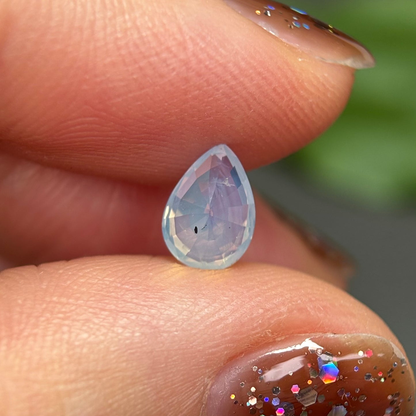 1.06ct Natural White Sapphire Vietnam.