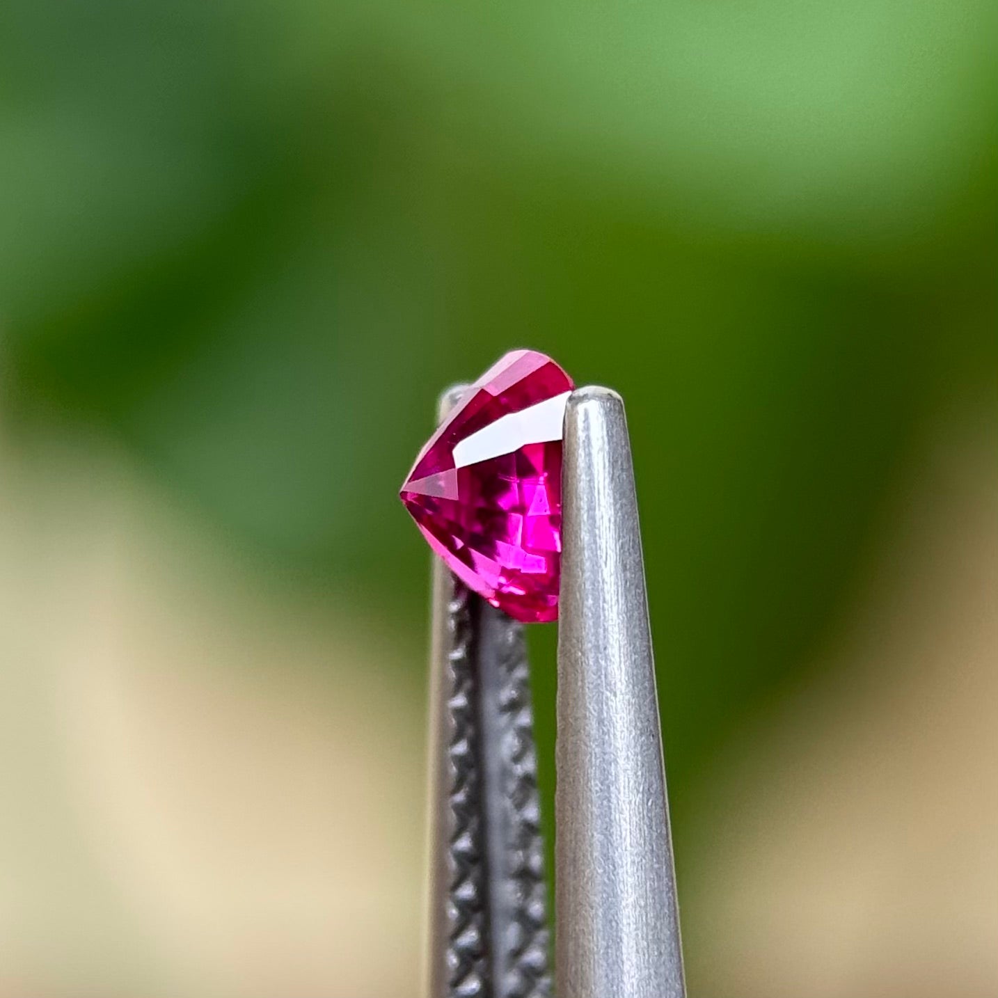0.54 ct Natural Ruby Viet Nam. Cushion Shape. No treatment.