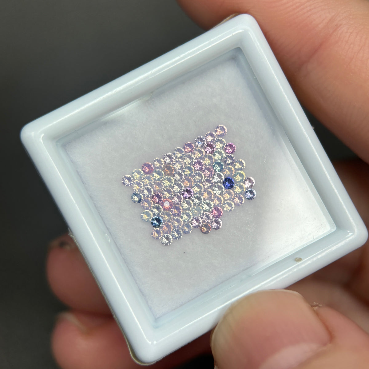 0,88ct/ 78Pcs Natural Sapphire Vietnam, Round Shape, AB Quality, No Treatment Sapphire Luc Yen.