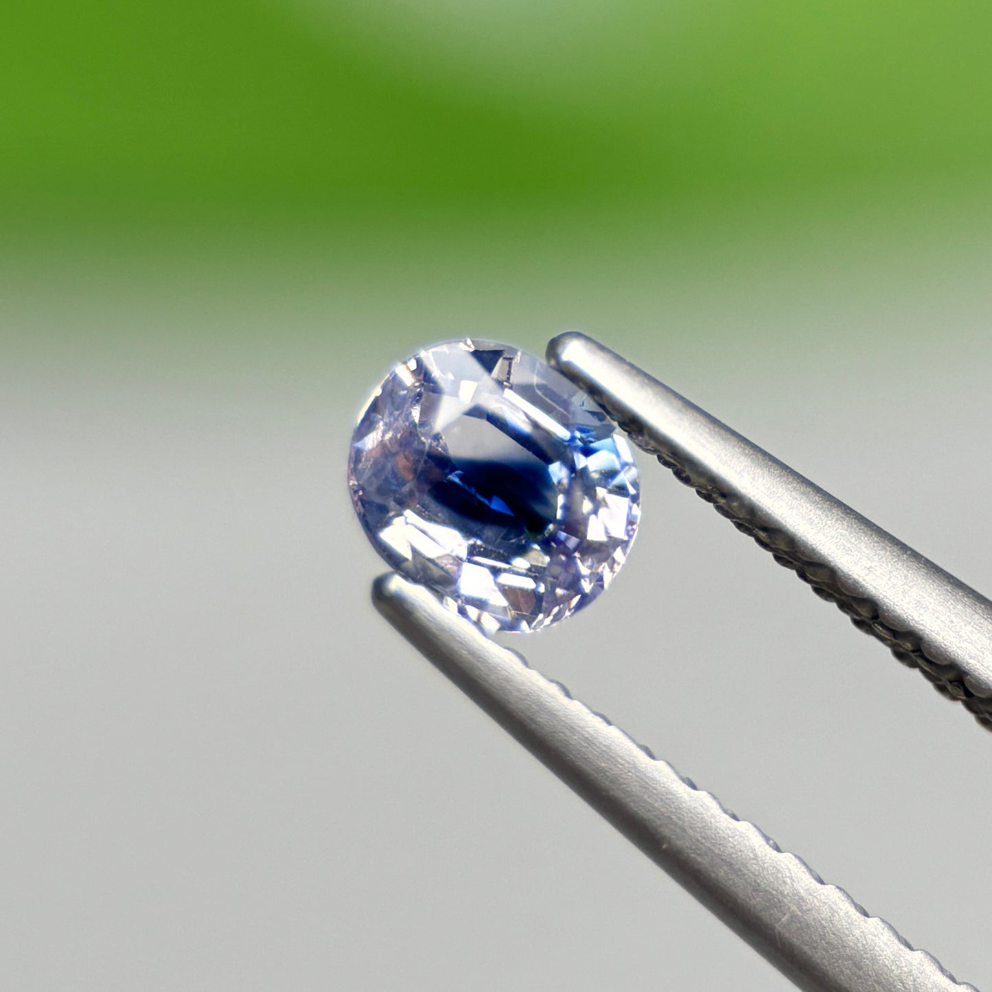 0.53 ct Natural Blue-White Sapphire Vietnam. Cushion Shape.