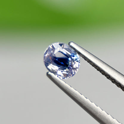 0.53 ct Natural Blue-White Sapphire Vietnam. Cushion Shape.