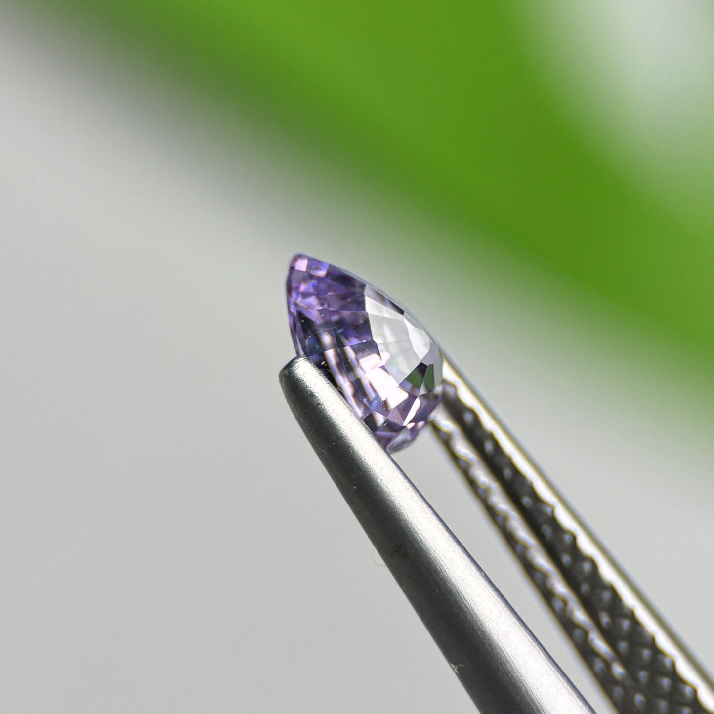 0.48 ct Natural Lite Purple Spinel Vietnam. Pear Shape.