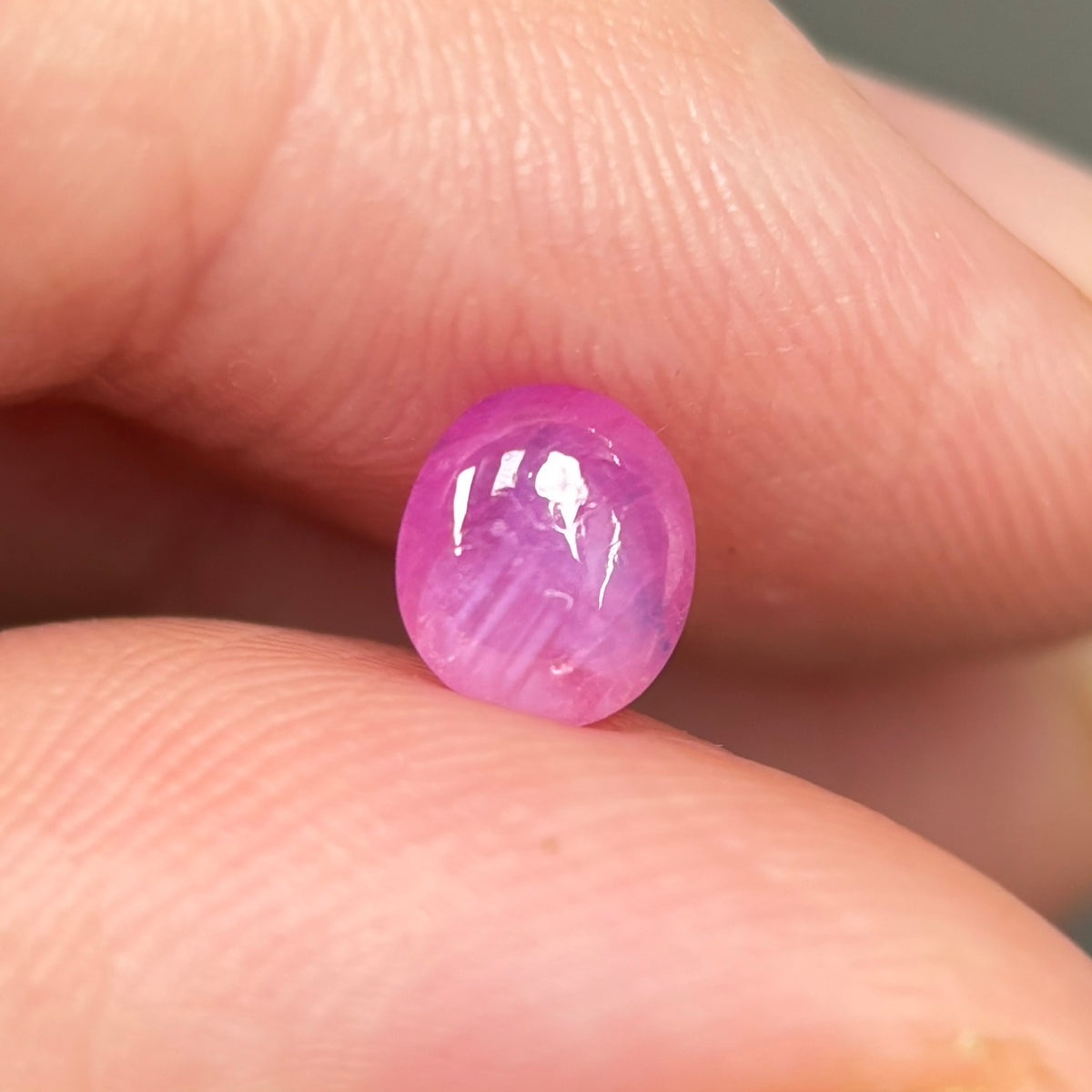 1,01ct Natural Pink Milky Cacbochon Sapphire Viet Nam. No Treatment Sapphire Luc Yen.