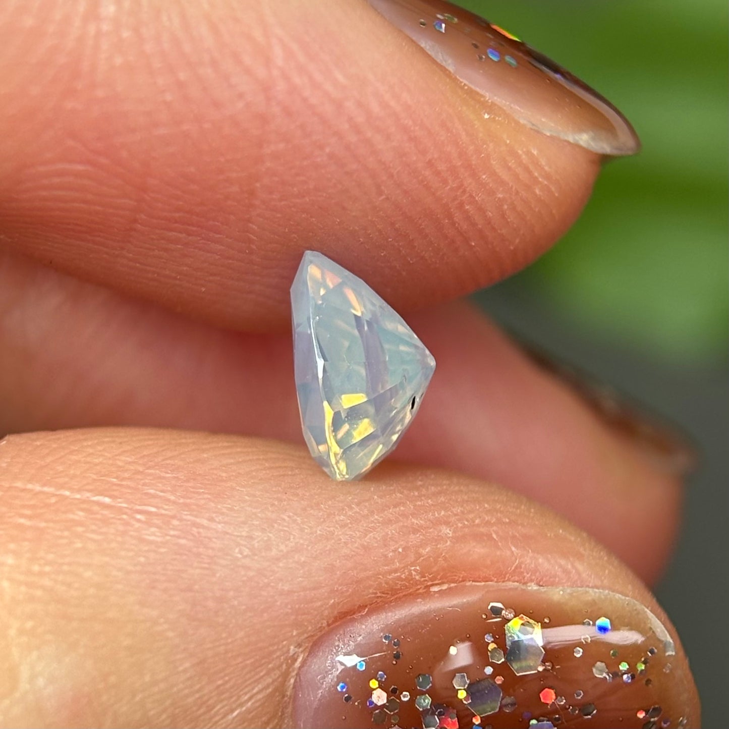 1.06ct Natural White Sapphire Vietnam.