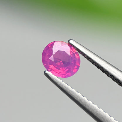 0.49 ct Natural Pink Milky Sapphire Vietnam. Cushion Shape.