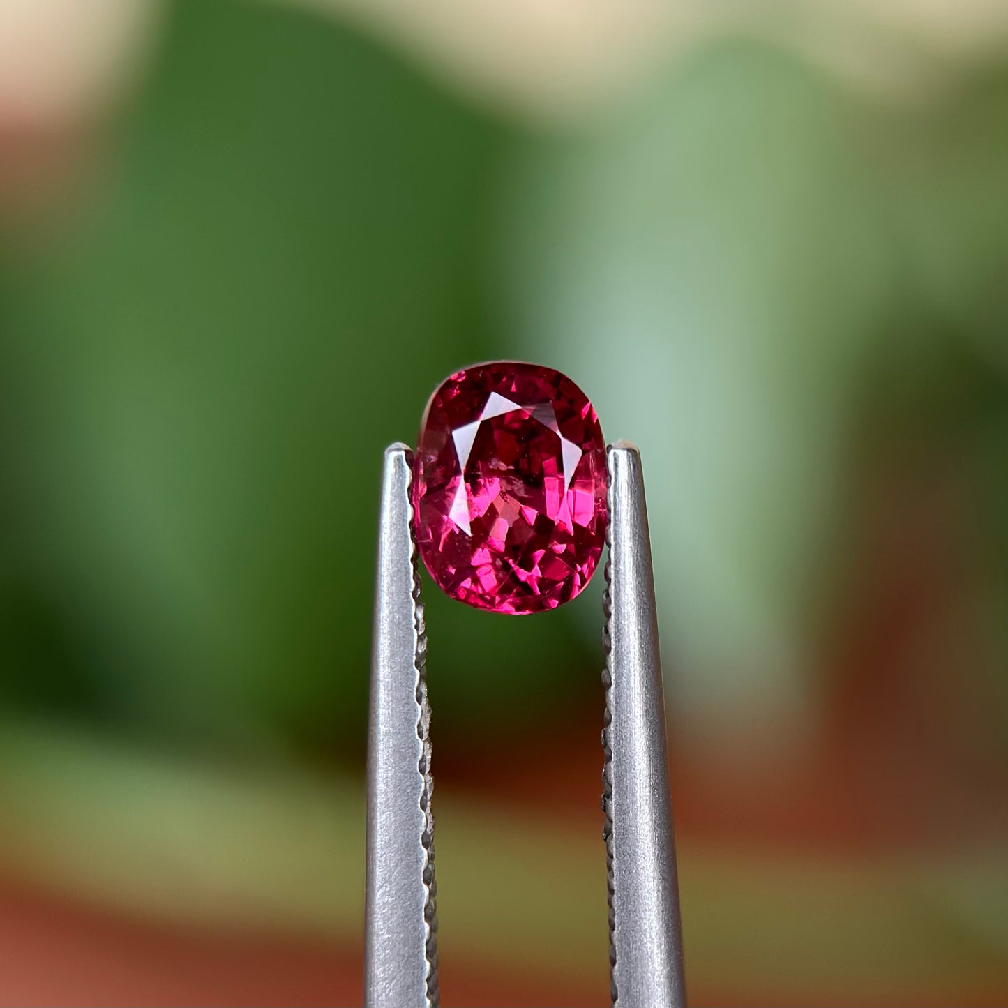 0.80ct Natural Pink Spinel Vietnam. Cushion Shape.