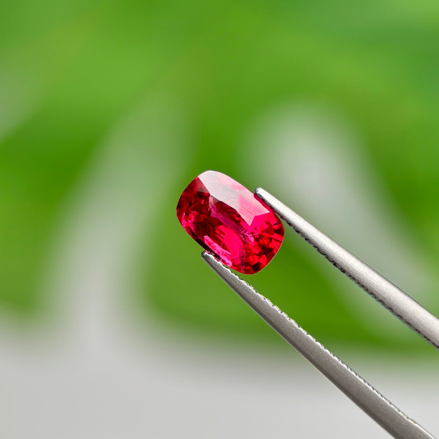 1.54 ct Natural Red Spinel Vietnam. Cushion Shape. No Treatment.