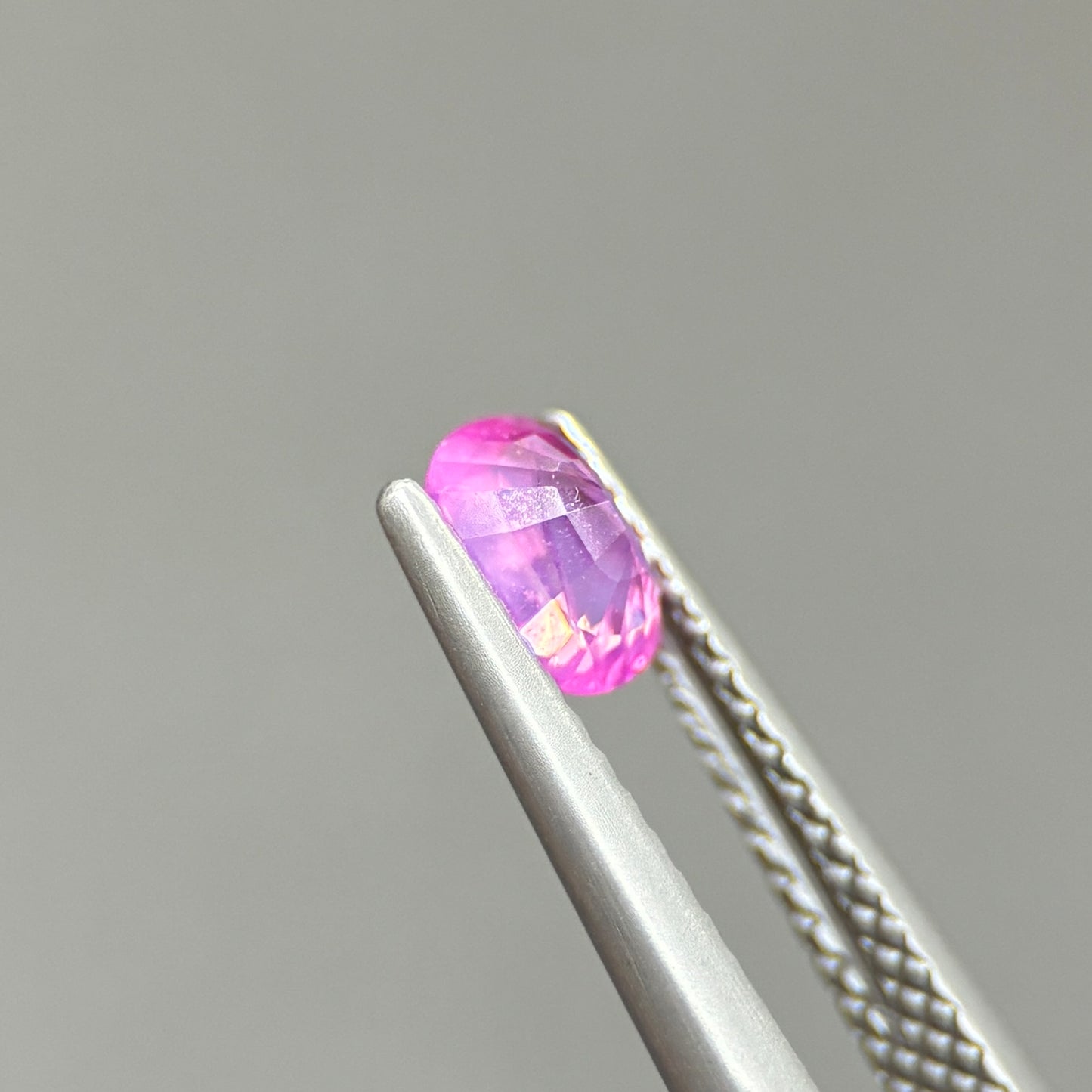 0.66ct Natural Pink Milky Sapphire Vietnam. Cushion Shape. No Treatment Milky Sapphire Luc Yen.