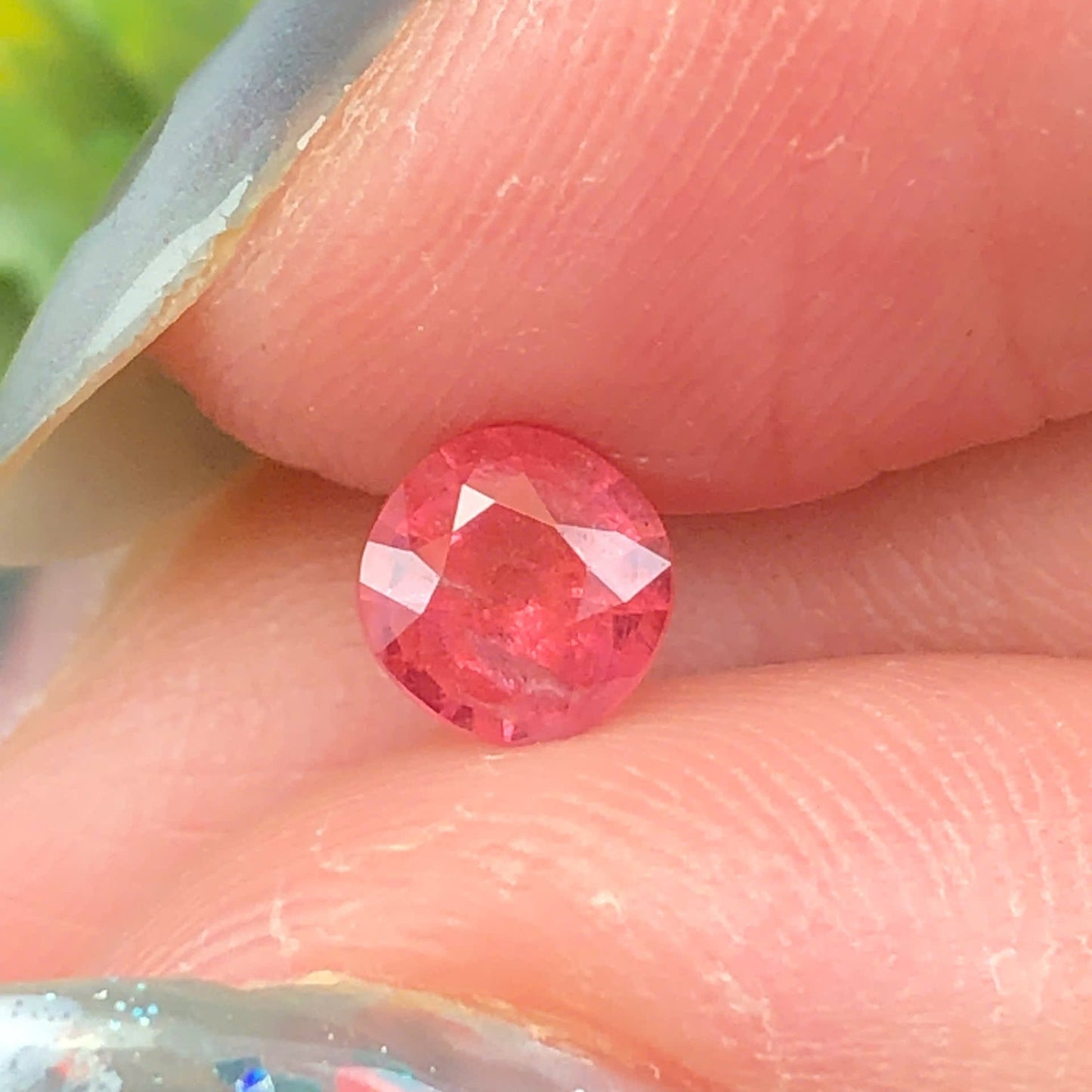 0,52ct Natural Oranghish Pink Spinel Vietnam. Cushion Shape. No Treatment Spinel Luc Yen.