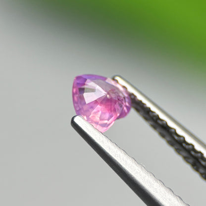 0.39ct Natural Pink Milky Sapphire Vietnam. Heart Shape. No Treatment