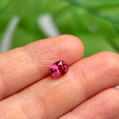 1.50ct Natural Brownish Red Spinel Vietnam. Cushion Shape.