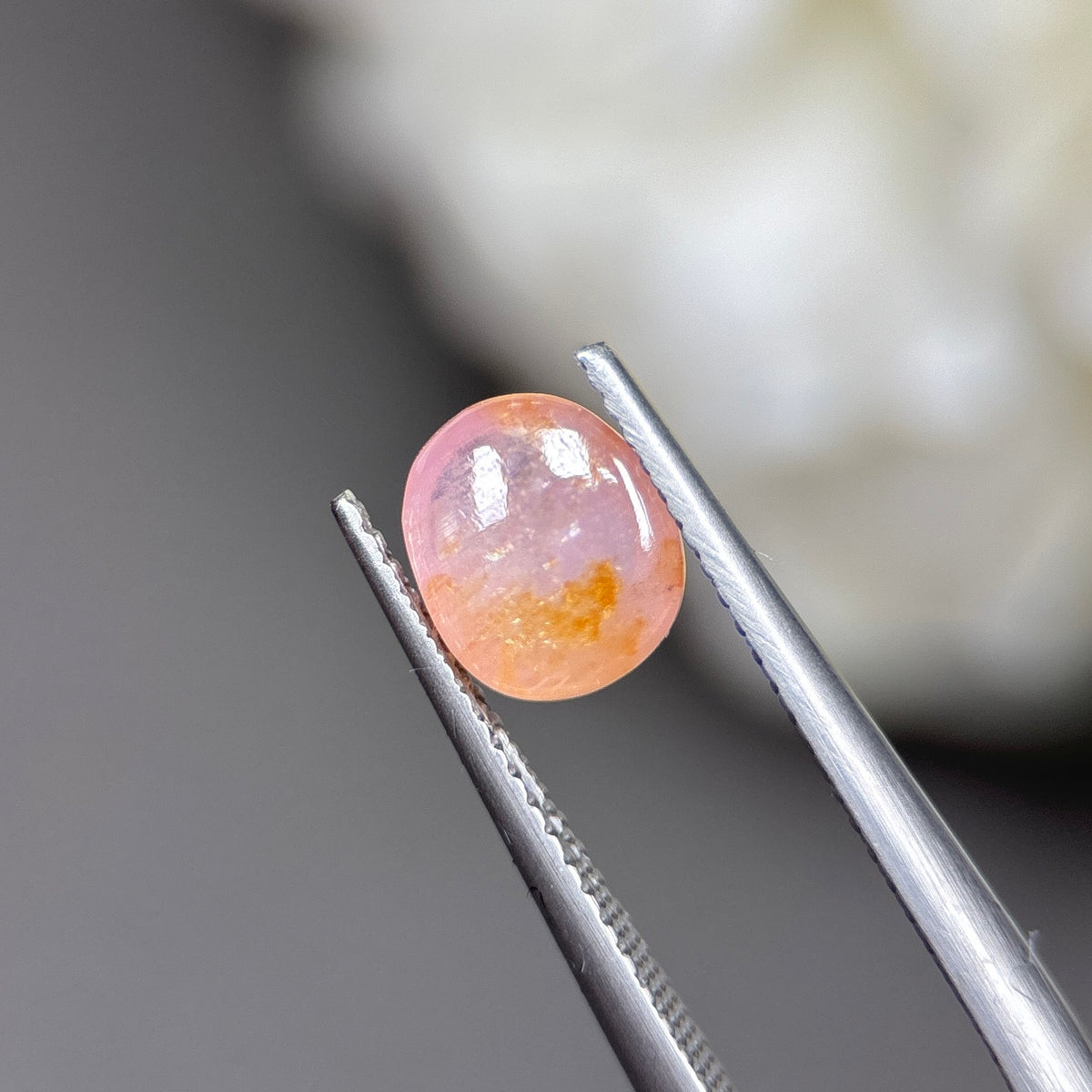 2,60ct Natural Orange Cacbochon Sapphire Viet Nam. No Treatment Sapphire Luc Yen.