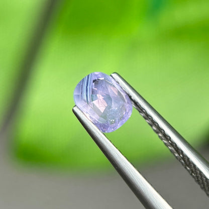 0,86ct Natural Purple Milky Sapphire Vietnam. Cushion Shape. No Treatment Milky Sapphire Luc Yen.