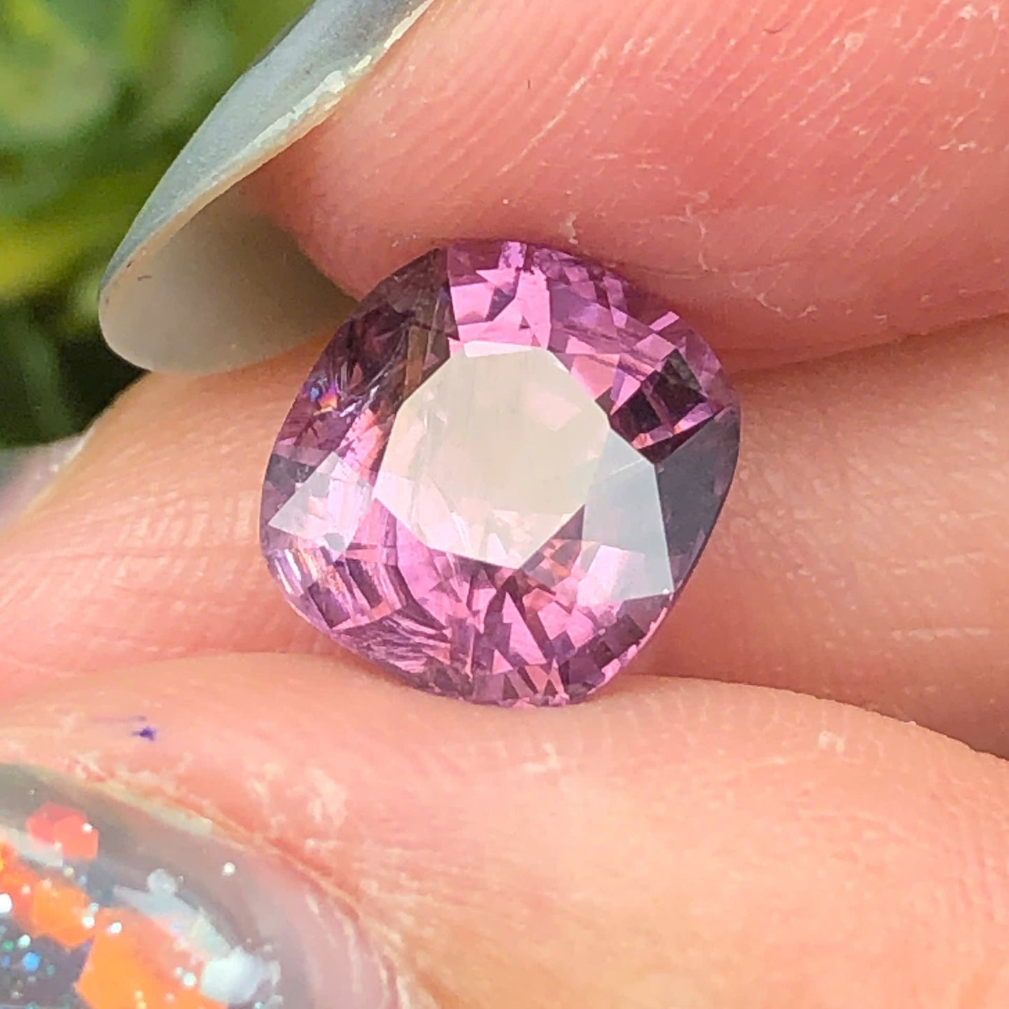 3,25ct Natural Purple Spinel Vietnam. Cushion Shape. No Treatment Spinel Luc Yen.