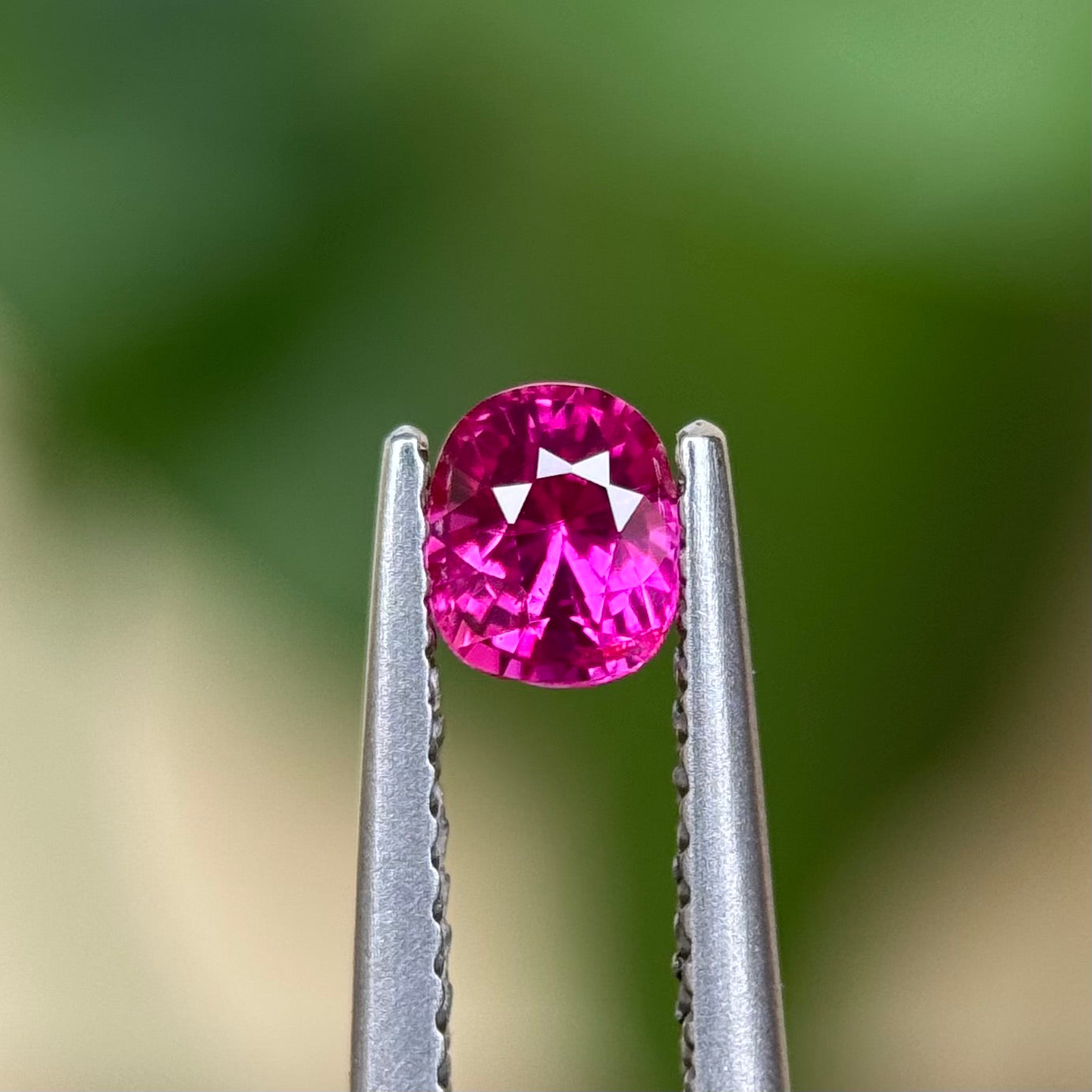 0.54 ct Natural Ruby Viet Nam. Cushion Shape. No treatment.