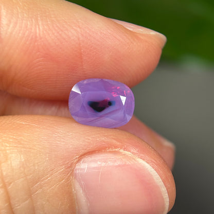 2.35ct Natural Purple Milky Sapphire Vietnam, No Treatment, Special Bird In The Stone