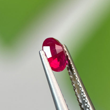 0.64 ct Natural Ruby Viet Nam. Oval Shape. No treatment.