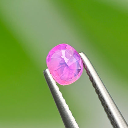 0.50 ct Natural Pink Milky Sapphire Vietnam. Cushion Shape. Unheat.