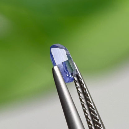 0.67 ct Natural Blue Milky Sapphire Vietnam. Cushion Shape. No Treatment.