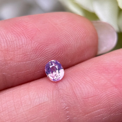 0.41ct Natural Pinkish Purple Milky Sapphire Vietnam.