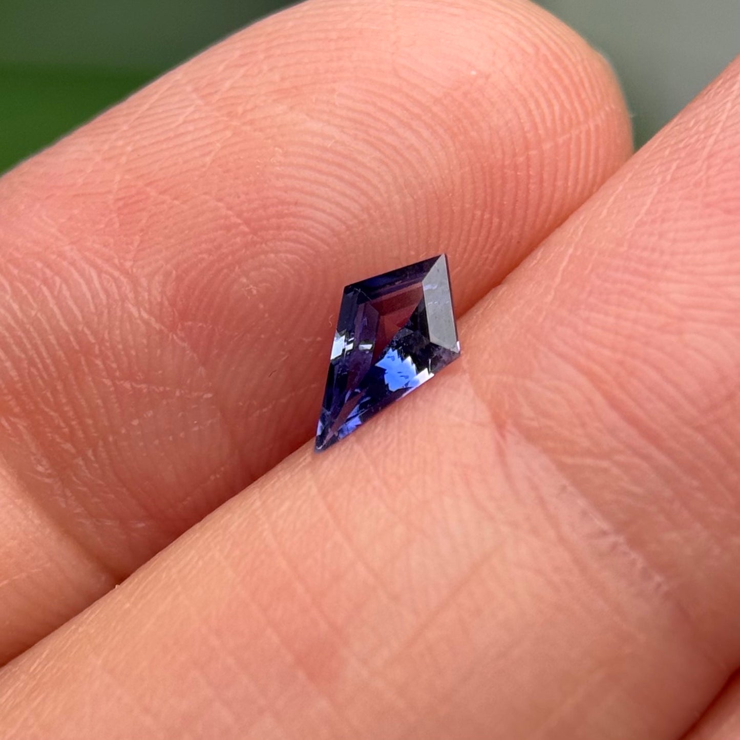 0.32 ct Natural Blue Milky Sapphire Vietnam. Freeform. No Treatment.