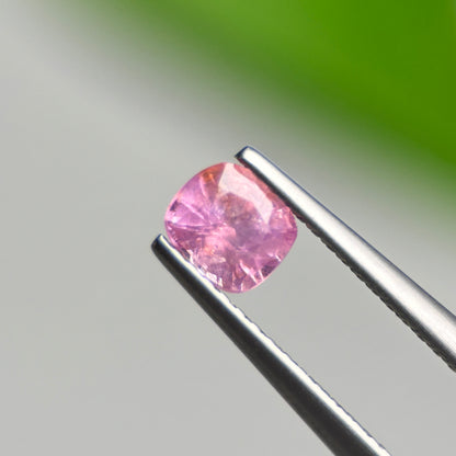 0.61 ct Natural Pink Milky Sapphire Vietnam. Cushion Shape.