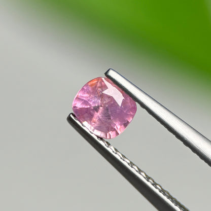 0.61 ct Natural Pink Milky Sapphire Vietnam. Cushion Shape.