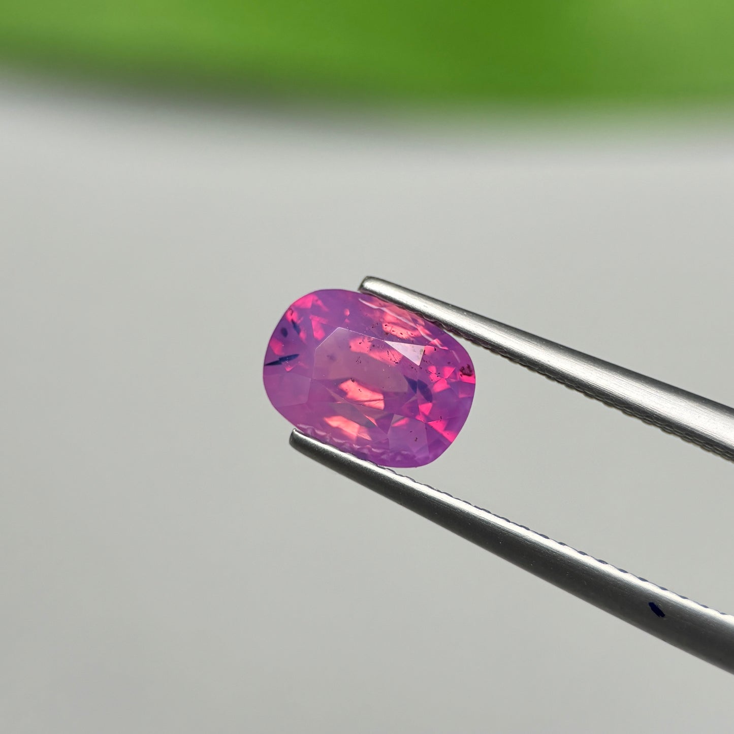 2.52ct Natural Purplish Pink Milky Sapphire Vietnam.