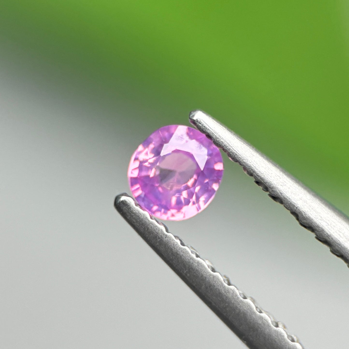 0.26 ct Natural Pinkish Purple Milky Sapphire Vietnam. Cushion Shape.