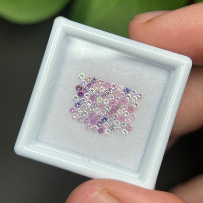 1,0ct/ 80Pcs Natural Sapphire Vietnam, Round Shape, C1 Quality, No Treatment Sapphire Luc Yen.