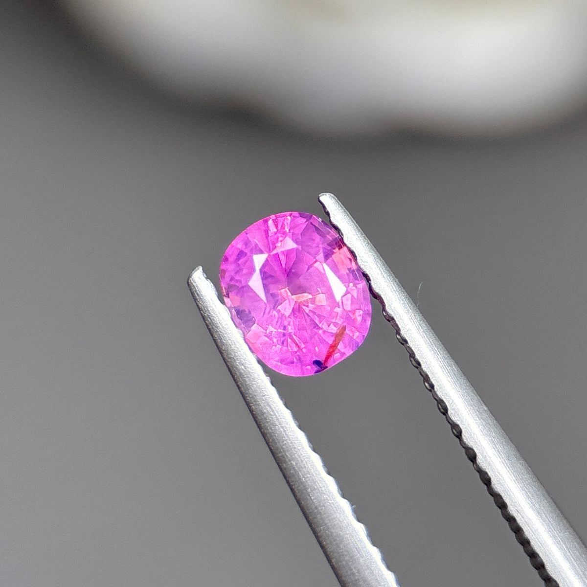 0,66ct Natural Pink Milky Sapphire Vietnam. Cushion Shape. No Treatment Milky Sapphire Luc Yen.