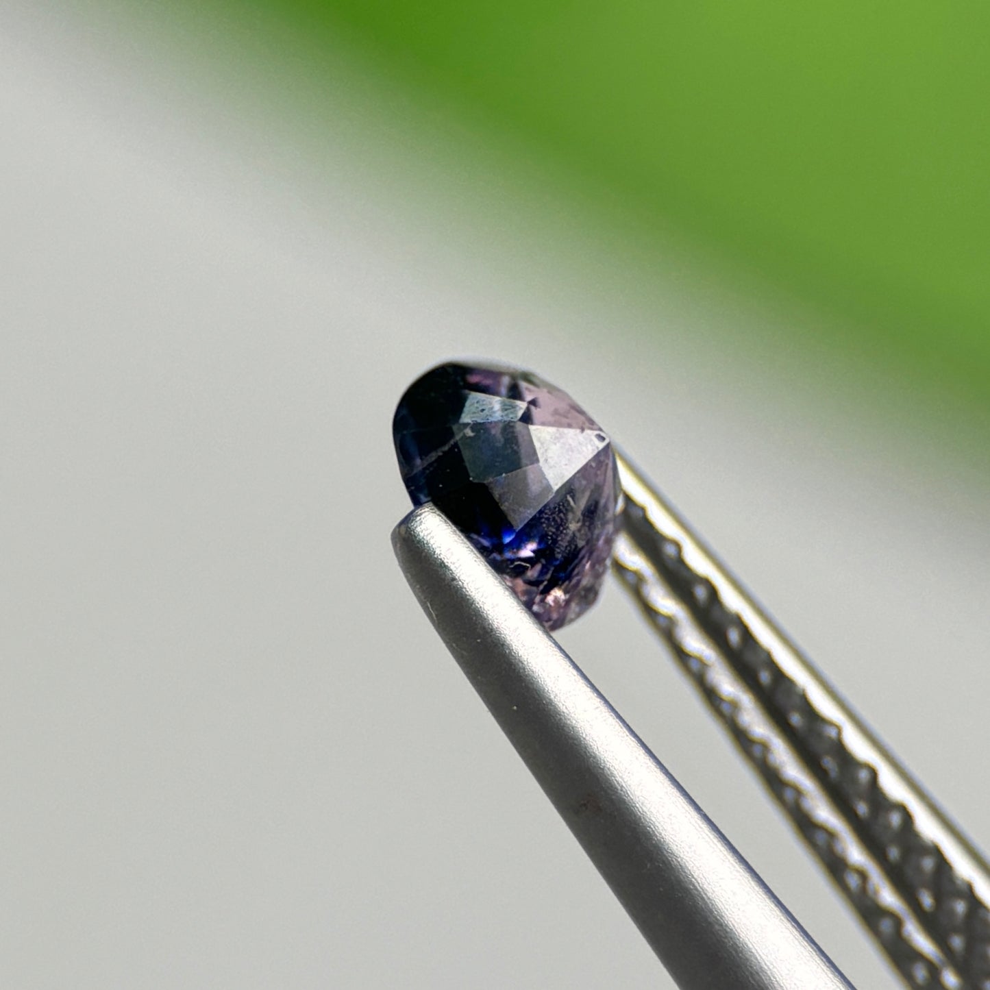 0.48 ct Natural Blueish White Milky Sapphire Vietnam. Cushion Shape.