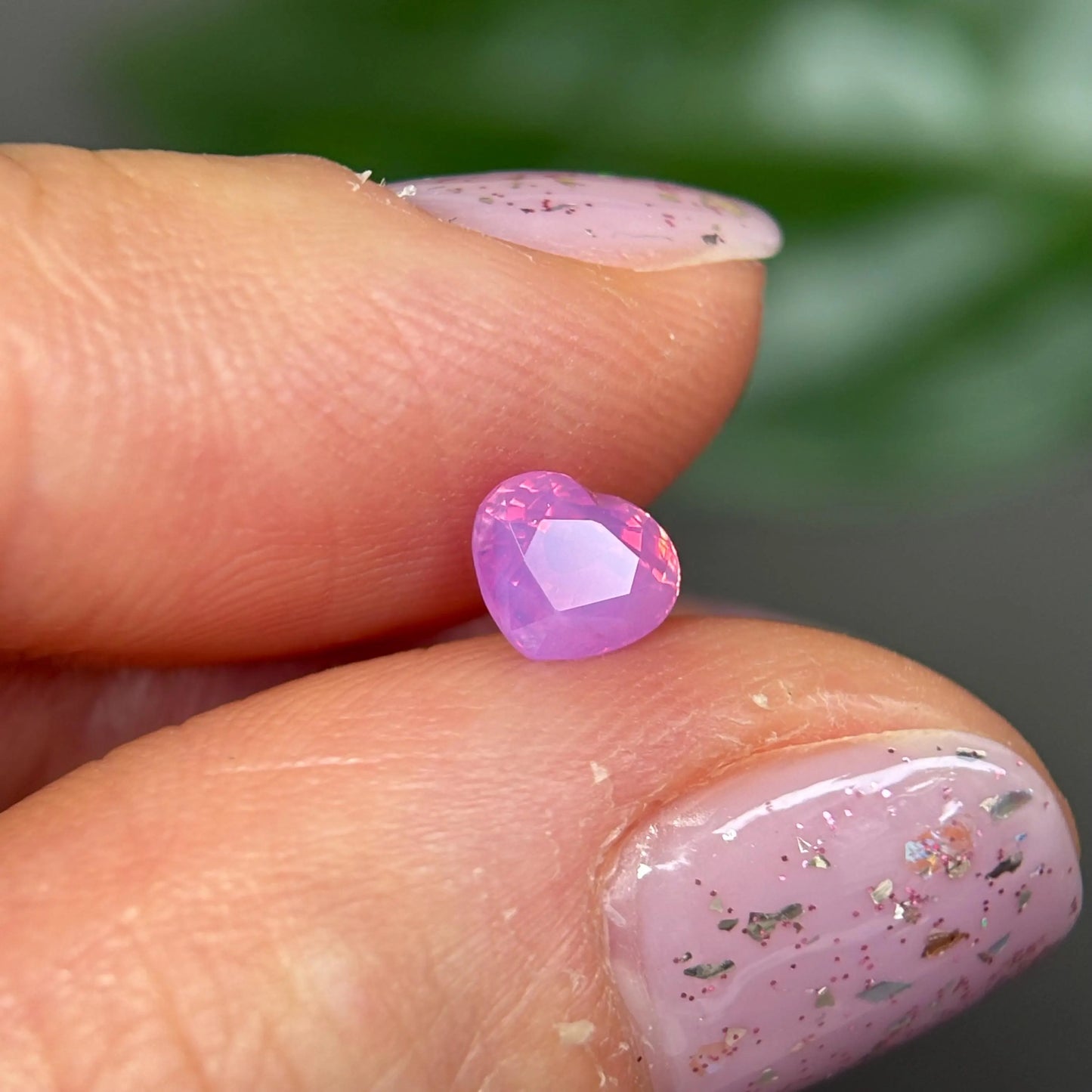 0.75 ct Natural Pink Milky Sapphire Vietnam.