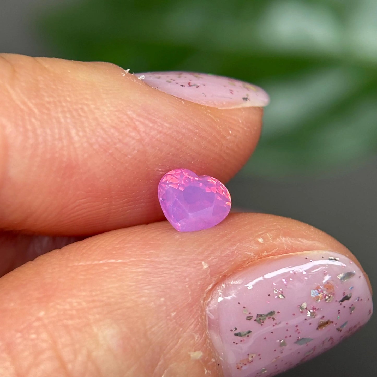 0.75 ct Natural Pink Milky Sapphire Vietnam.