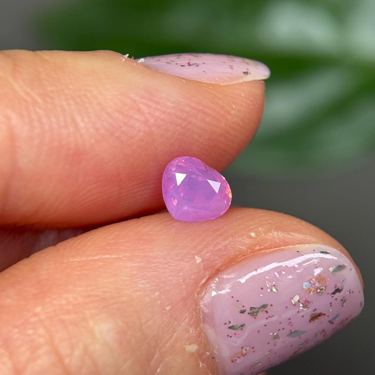 0.75 ct Natural Pink Milky Sapphire Vietnam.