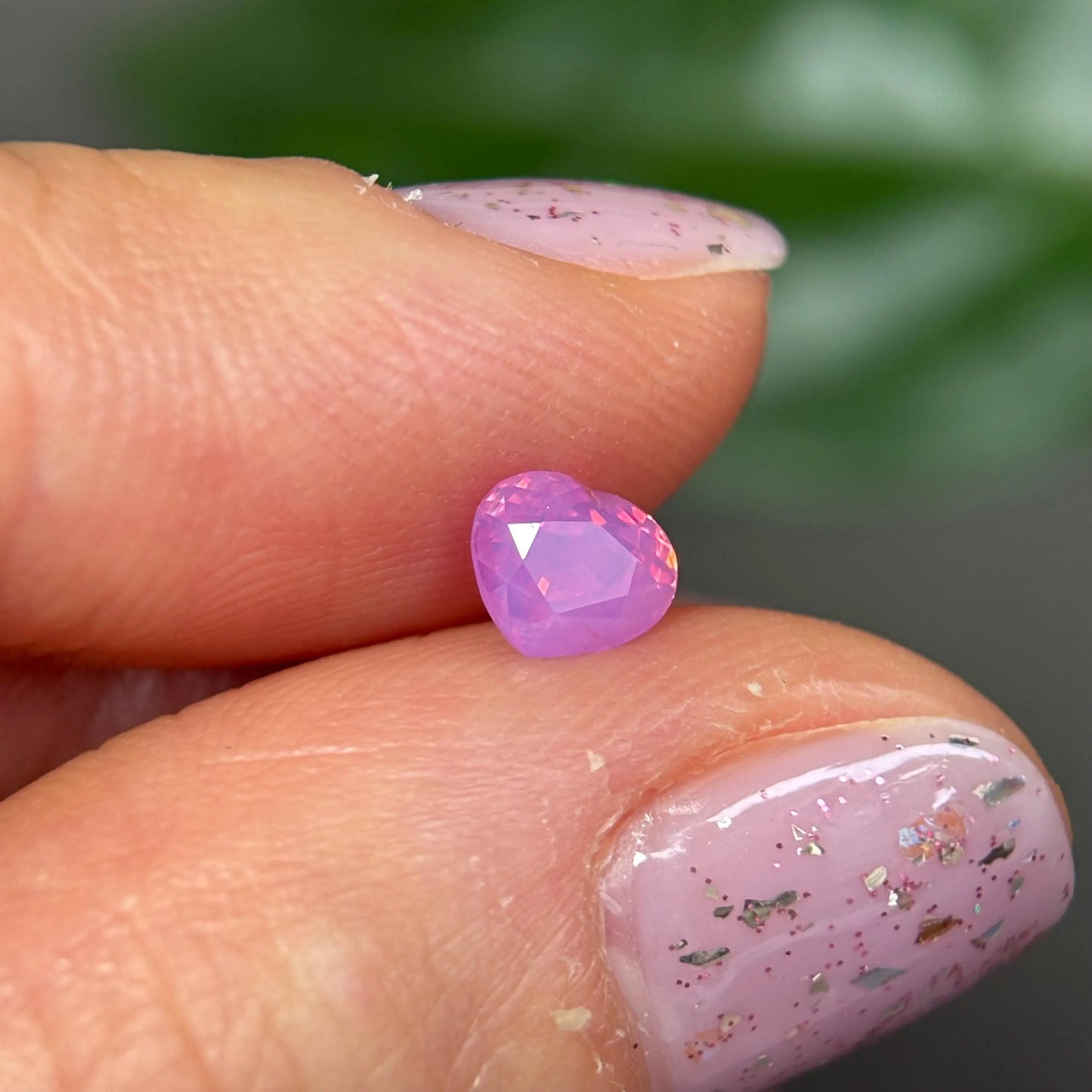 0.75 ct Natural Pink Milky Sapphire Vietnam.