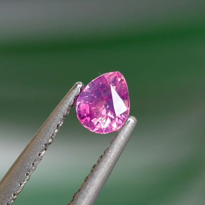 0.44 ct Natural Pink Sapphire Vietnam. Pear Shape. No treatment