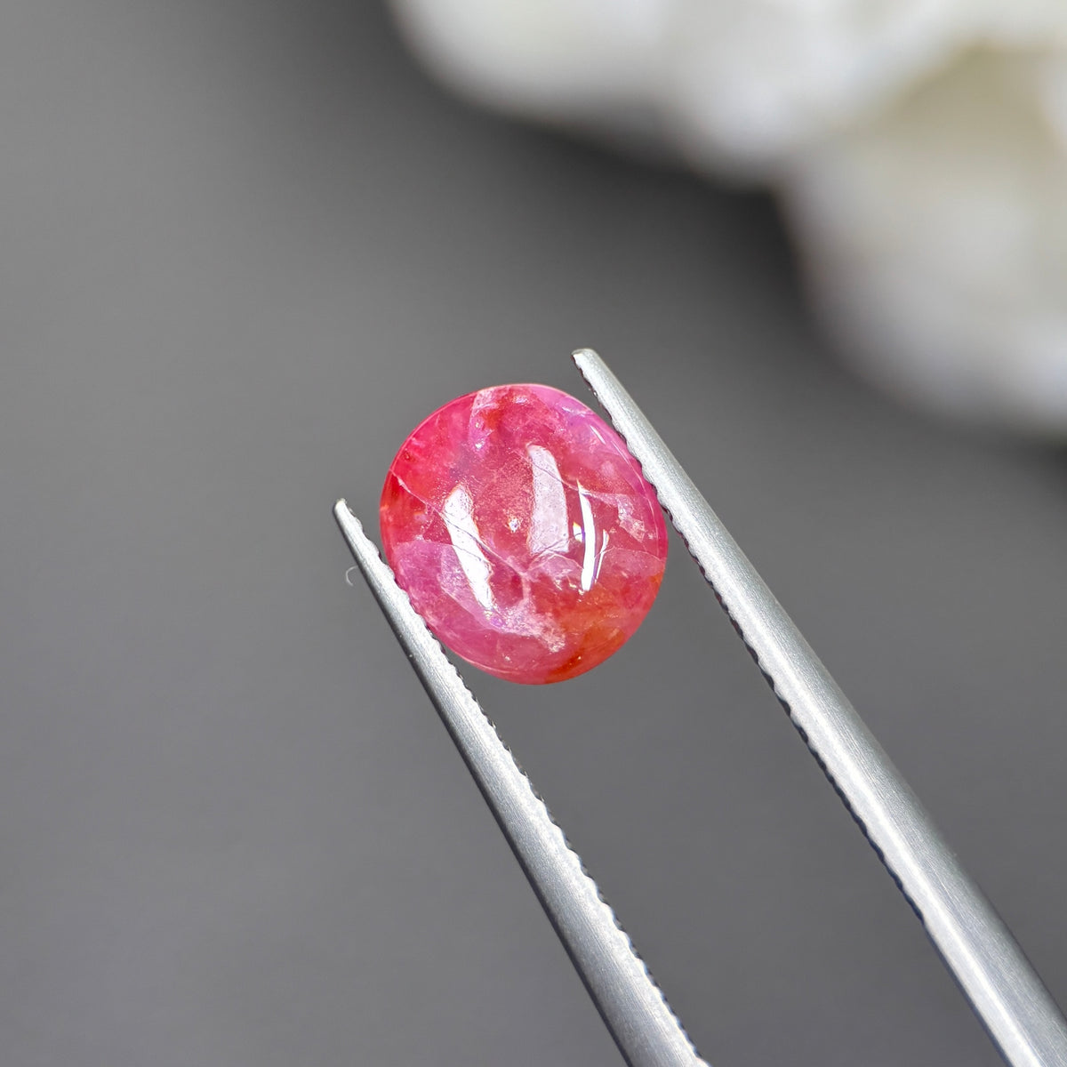 3,49ct Natural Orange Cacbochon Sapphire Viet Nam. No Treatment Sapphire Luc Yen.