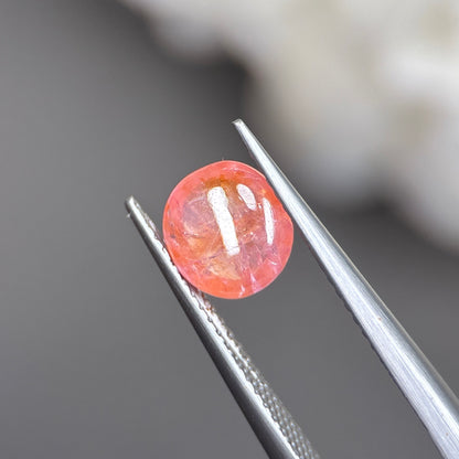 2,61ct Natural Orange Cacbochon Sapphire Viet Nam. No Treatment Sapphire Luc Yen.