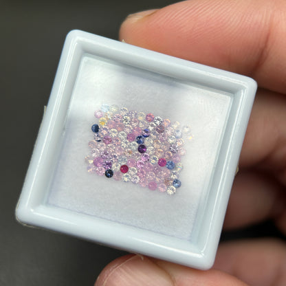 1,16ct/ 94Pcs Natural Sapphire Vietnam, Round Shape, C2 Quality, No Treatment Sapphire Luc Yen.