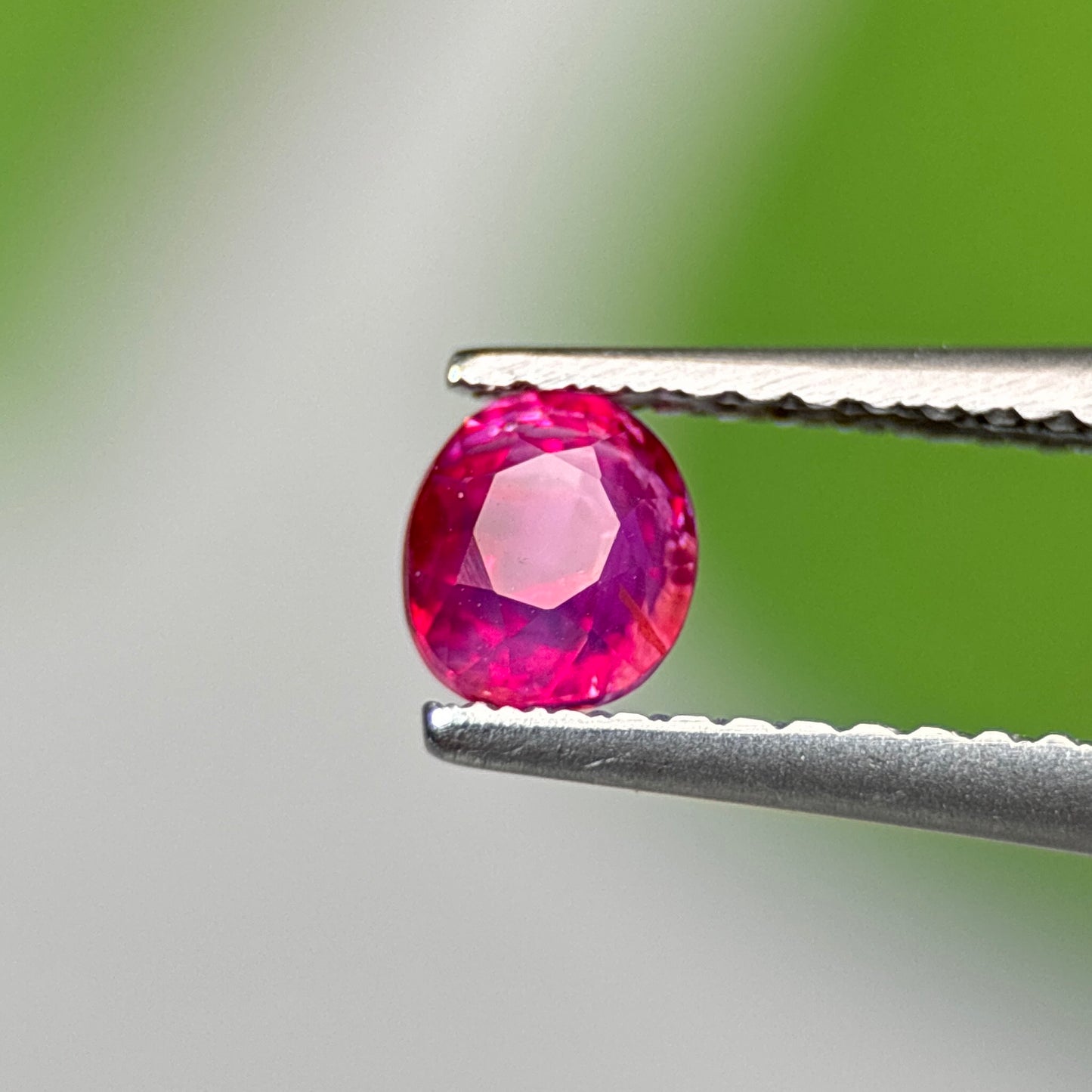 0.59 ct Natural Pink Milky Sapphire Vietnam. Cushion Shape. No Treatment.