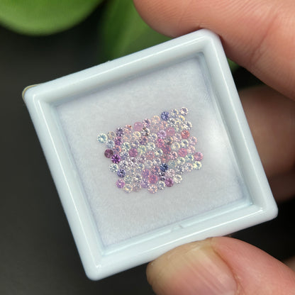 1,0ct/ 80Pcs Natural Sapphire Vietnam, Round Shape, C1 Quality, No Treatment Sapphire Luc Yen.