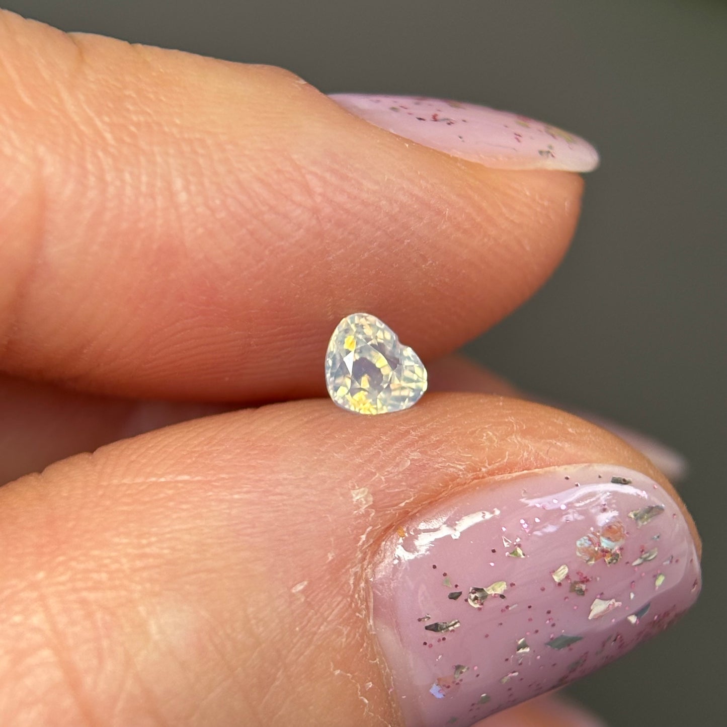 0.37 ct Natural White Milky Sapphire Vietnam