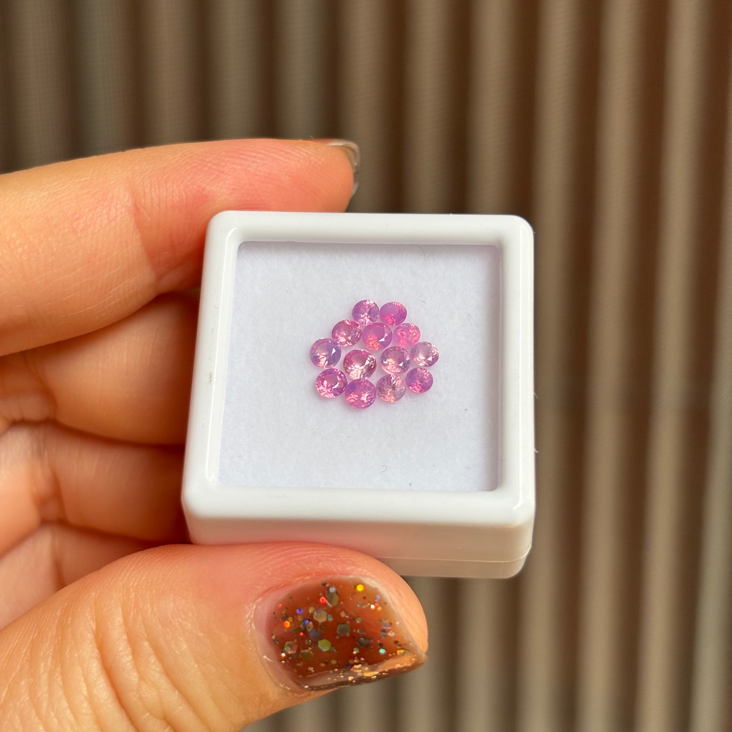 1.17/13Pcs Natural Pink Milky Sapphire Vietnam.