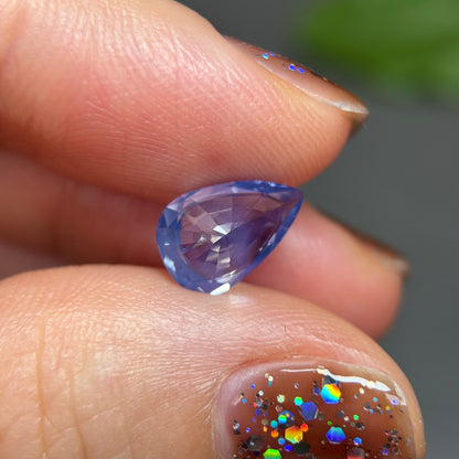 2.3ct Natural Whitish Blue Sapphire Vietnam.